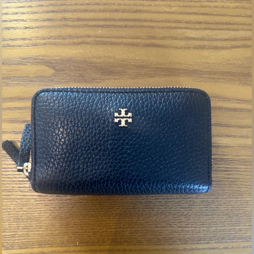 Tory Burch Black Leather Wallet/Card Case